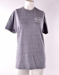 NWOT MENS OPTIMA TRI BLEND TW/SNOW T SHIRT $20 S Heather Grey