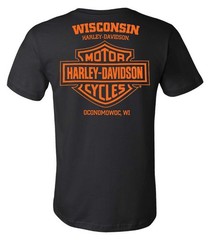 Harley-Davidson Men’s Analyze Cotton Short Sleeve Chest Pocket T-Shirt, Black