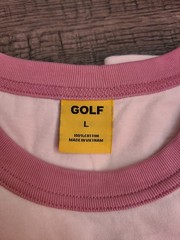 Golf Wang Pink Ringer T-Shirt with Contrasting Trim Size L
