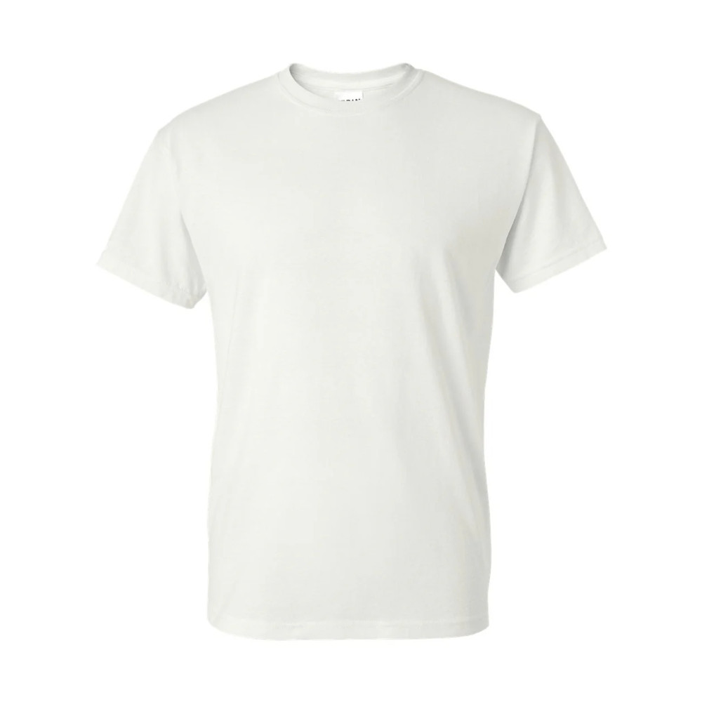 Gildan 8000 Adult DryBlend Short Sleeve T-Shirt White Small