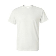 Gildan 8000 Adult DryBlend Short Sleeve T-Shirt White Small