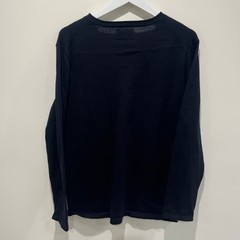 The Normal Brand Mens V-Neck Long Sleeve Shirt Top Casual Size M Preppy Office