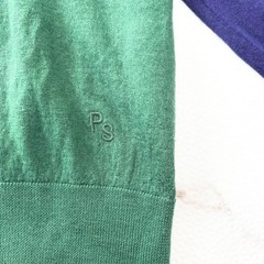 Paul Smith Wool Sweater M Casual Formal Logo Green Used Japan For 14+
