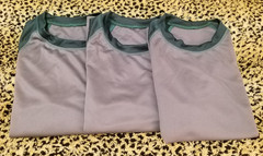 3 Packs Men’s 3/4 Sleeve Crew Neck Raglan Jersey Baseball Tee Shirts Size XS