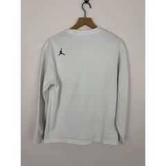 Jordan Brand Jumpman Basketball Long Sleeve Graphic Shirt White Multi Sz Medium