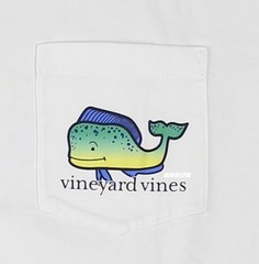 NWT Vineyard Vines Men Short Sleeve Pocket Crew Neck Tee T-Shirt “DOLPHIN WHALE”