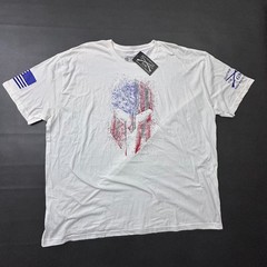 Grunt Style T Shirt Mens 4XL White American Spartan Military Patriotic Army NWT