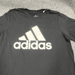 Adidas T Shirt Mens XL Black Amplifier Tee Spellout Logo Pullover Casual