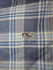 Vineyard Vines Shirt Boys Large (16) Kids Whale Shirt Plaid Logo Button Down