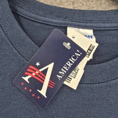 Obama 2012 Face T Shirt America Pride Spirit Tee Mens 2XL XXL Blue Dusk New