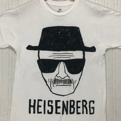 Breaking Bad Heisenberg Walter White Graphic T-Shirt White Mens Medium iml 2019