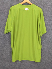 Under armour T-Shirt Mens XL Green SS Heatgear Polyester Elastane