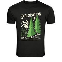 Exploration Mountains Forest T-Shirt – Outdoor Hiking Adventure