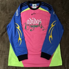 Adidas Mens Size M Pink Blue Green JW0203 Spiders Goalkeeper Loose Jersey Shirt