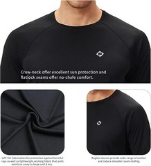 Men’s Rash Guard Swim Shirt UPF 50+ Long Sleeve Quick Dry Lightweight