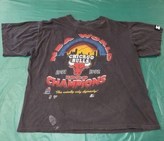 Rare Vintage 1991/92 Starter Chicago Bulls Champions T Shirt Size XL