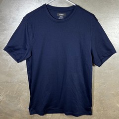 Alfani Mens Navy Blue Stretch Supima Cotton Blend Crew Neck T-Shirt Size Small