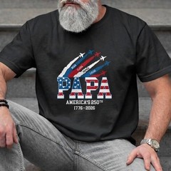 Personalized Papa America 250th Anniversary, Gift For Dad, 1776-2026 Shirt