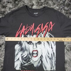 Old Navy Lady Gaga Born This Way Shirt Mens Small Black Graphic Tee Tagless