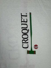 Vintage 90’s Croquet White Shirt Promo Sports XL Color Rare Game Art