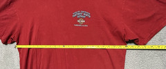 Harley Davidson Fairbanks Alaska Mens Shirt Santa Claus Cotton Red Sz 2XL
