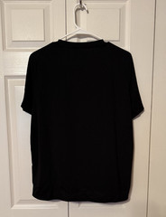 ZHX London England United Kingdom Solid Black Short Sleeve T-Shirt ~ L ~ NEW!