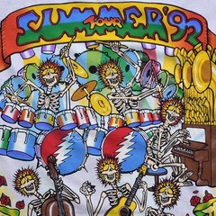 Grateful Dead Summer Tour 92 Tie-Dye T-Shirt Liquid Blue
