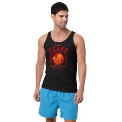 Drunken Octopus Osaka Tank Top Bella + Canvas DTG Print Japanese Style Tee