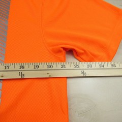 Carhartt Shirt Mens Medium Bright Orange Reflective Class 2 R Tech Performance