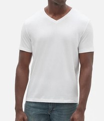 Gap Men’s Short Sleeve Vee Neck Tee Everyday V Neck T-shirt Size S M L XL XXL