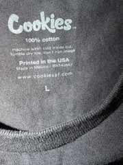 Cookies Purps Till It Hurts Graphic T-Shirt Men’s Large Black Streetwear Tee