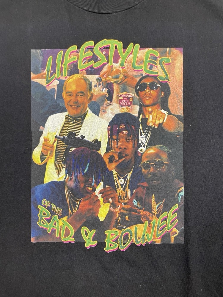 Vintage Mishka Migos Bad & Boujee Tshirt XL Lil Uzi Vert Takeoff Quavo Offset
