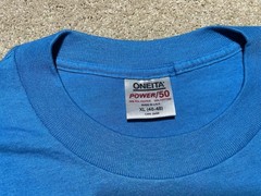 Vintage Backfield In Moon Cartoon Sex Dirty Humor Men’s XL T-shirt Turquoise 90s
