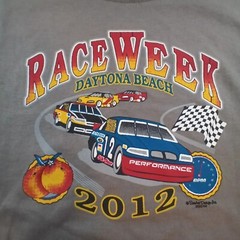 Race Week T Shirt Mens M Beige Daytona Beach 2012 Nascar Racing Motorsports