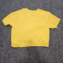 Diadora Running Cropped T-shirt Adult X-large Gold Yellow Griffing Logo