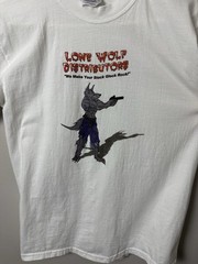 Vintage Lone Wolf Distributors Glock Gun Men’s S White Shirt 90s Y2K