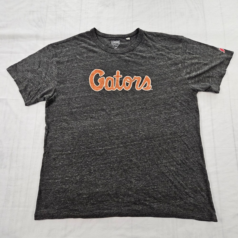 Florida Gators League Classic Fit Gray Short Sleeve Tri-Blend T-Shirt Men’s XL