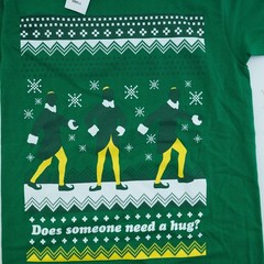 Elf Movie Green T Shirt Tee Green Small Holiday Christmas Hug