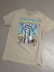 SANRIO Hello Kitty And Friends MOVIES TAN MENS SHIRT SIZE XL NEW