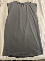 YXL Under Armour Men’s Sleeveless Training Tank Top – Black & Gray