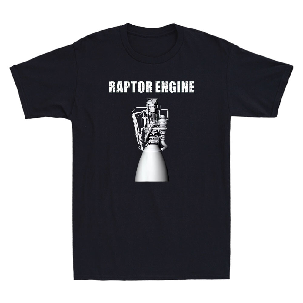 Starship Raptor Engine For Space Explorer & Rocket Scientist Retro Men’s T-Shirt