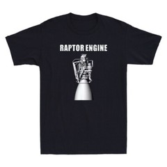 Starship Raptor Engine For Space Explorer & Rocket Scientist Retro Men’s T-Shirt