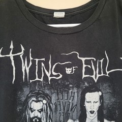 Twins of Evil Zombie Manson T Shirt Rob Zombie Marilyn Manson Pacific XL/XG