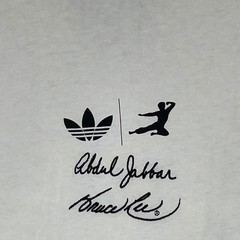 Adidas Originals Bruce Lee Kareem Abdul-Jabbar Icon Tee White Mens Large NEW