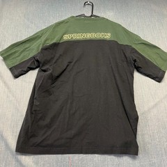 SA Rugby Springboks Mens T-Shirt Size XL Black Green South Africa Colorblock