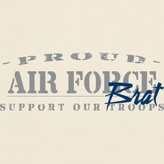 CafePress Proud Air Force Brat (Blue) Light T Shirt Light T-Shirt (142606762)