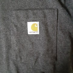 Carhartt Mens Grey Medium Loose Fit Long Sleeve Heavyweight Pocket T-Shirt New