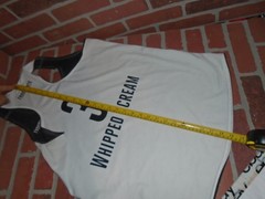 FROGMOUTH “#3 WHIPPED CREAM”REVERSIBLE JERSEY TANK-ADULT SIZE-SEE PICTURES