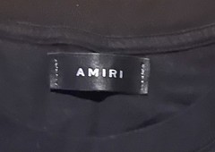AMIRI Arts District Black T-Shirt Men’s Size XL Logo Front & Back Graphic