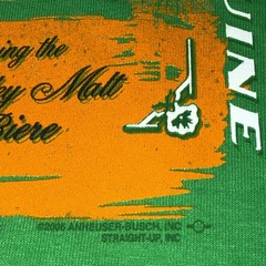 Vintage 2005 Budweiser Beer Green T Shirt Mens XL St Patricks Day Irish Y2K